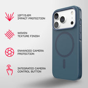 EvoPulse Fauxven MagSafe - Apple iPhone 18 Pro/17 Pro Case - Deep Sea
