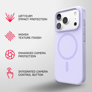 EvoPulse Fauxven MagSafe - Apple iPhone 18 Pro/17 Pro Case - Lilac