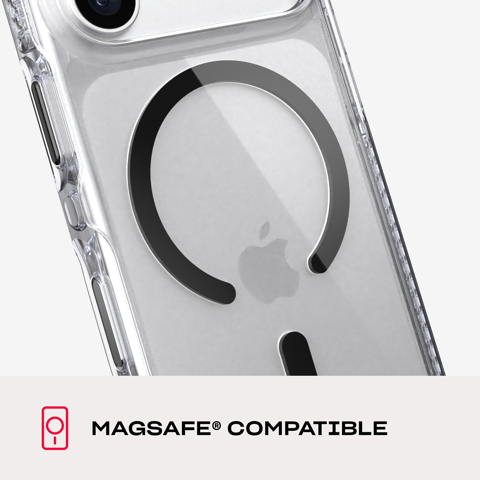 EvoCrystal MagSafe - Apple iPhone 18 Pro/17 Pro Case - Clear/Black