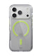 EvoCrystal Glow MagSafe - Apple iPhone 18 Pro/17 Pro Case - Clear/Neon (Glow-in-the-Dark)