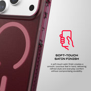 EvoCrystal Satin MagSafe - Apple iPhone 18 Pro/17 Pro Case - Cherry Tint
