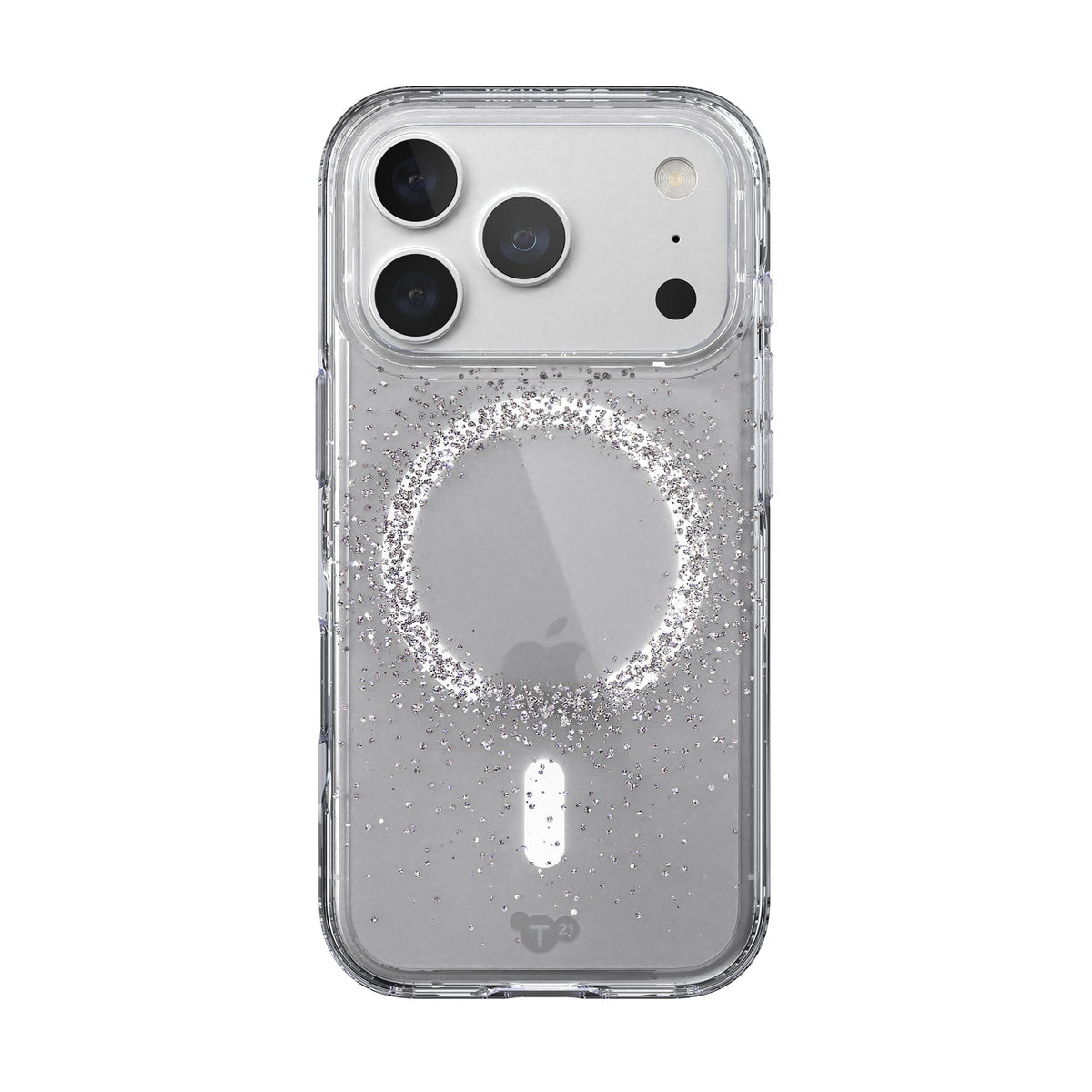 View of the back of the phone case from straight on with phone inside#color_focus