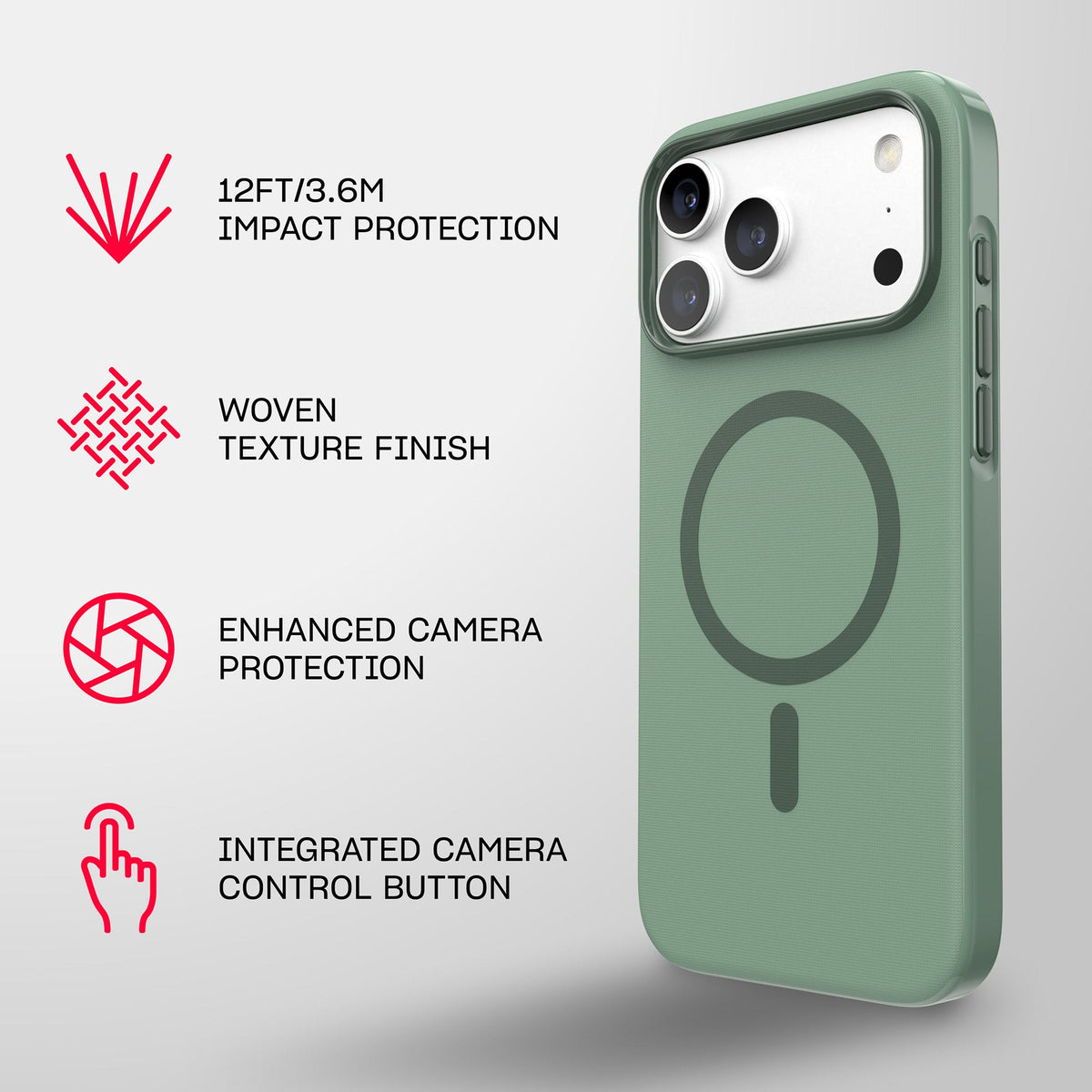 EvoPulse Fauxven MagSafe - Apple iPhone 18 Pro Max/17 Pro Max Case - Hunter