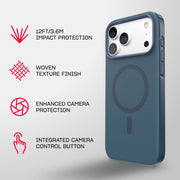 EvoPulse Fauxven MagSafe - Apple iPhone 18 Pro Max/17 Pro Max Case - Deep Sea