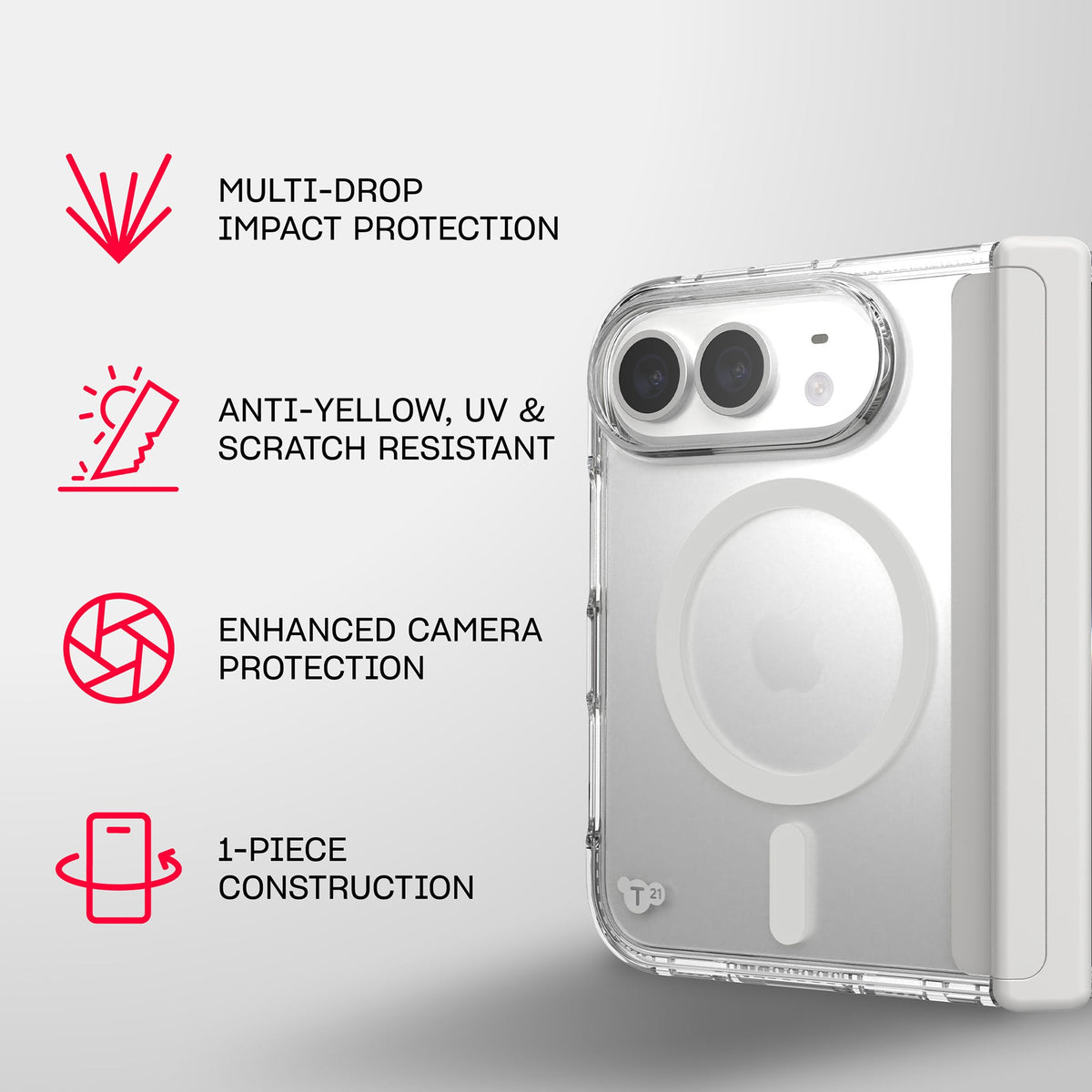 EvoClear MagSafe - Apple iPhone Duo Case - Clear