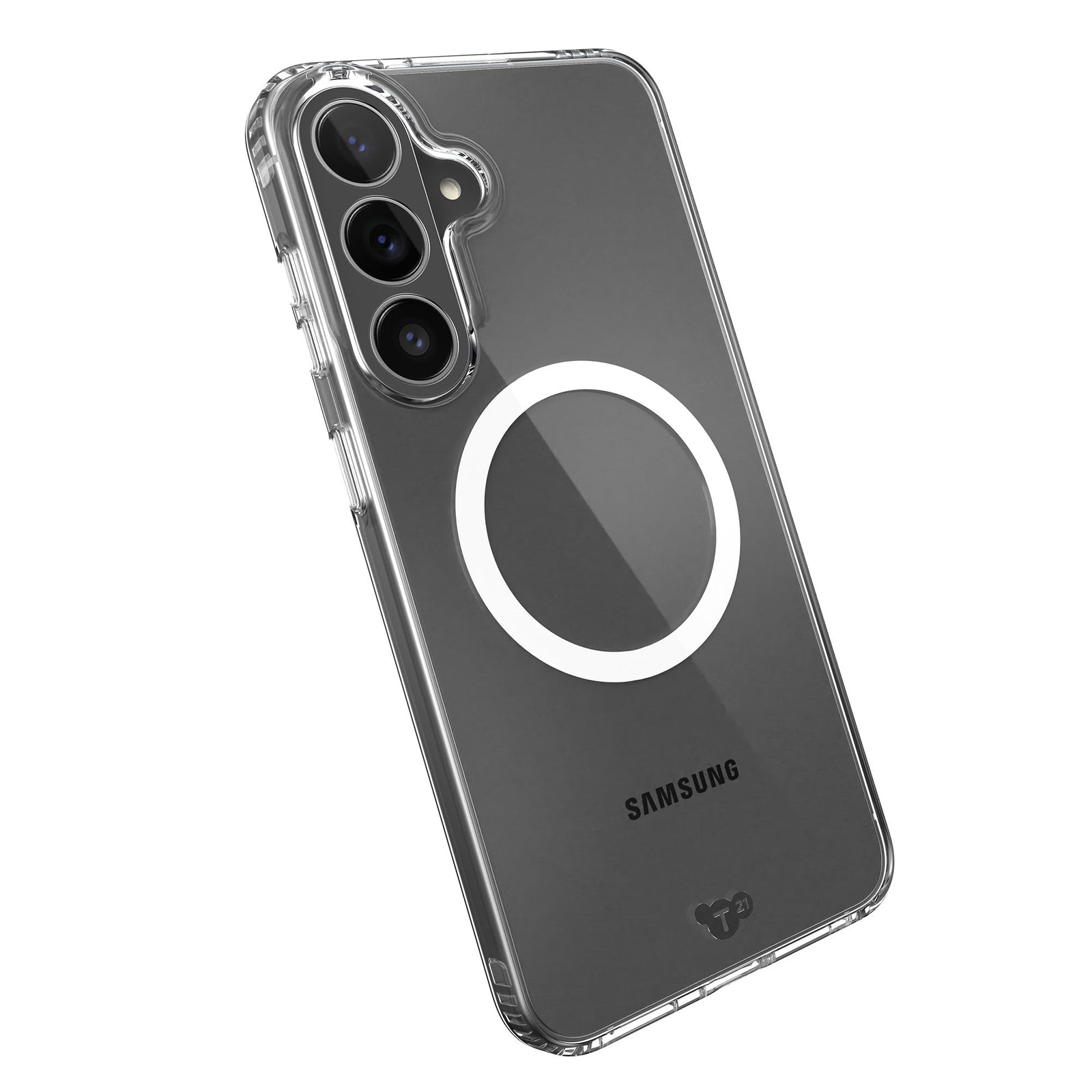Tilted three-quarter angled view of back of phone case#color_clear